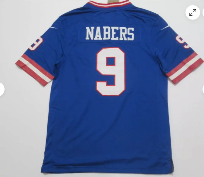 NY.Giants #9 Malik Nabers Classics Game Jersey Royal American Football Jerseys