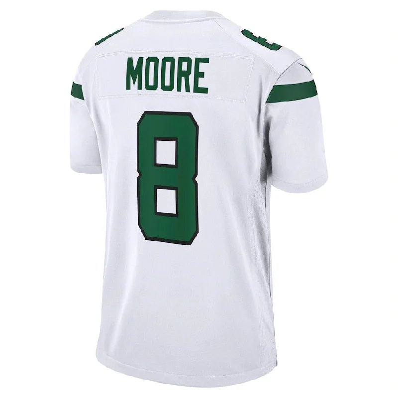 NY.Jets #8 Elijah Moore White Game Jersey Stitched American Football Jerseys