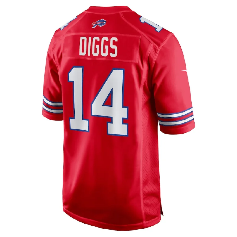 B.Bills #14 Stefon Diggs  Red Game Player Jersey Stitched American Football Jerseys