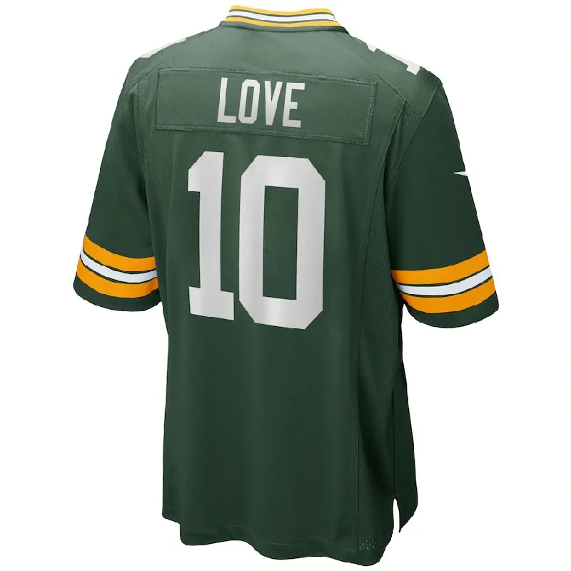 GB.Packers #10 Jordan Love Green Game Jersey Stitched American Football Jerseys