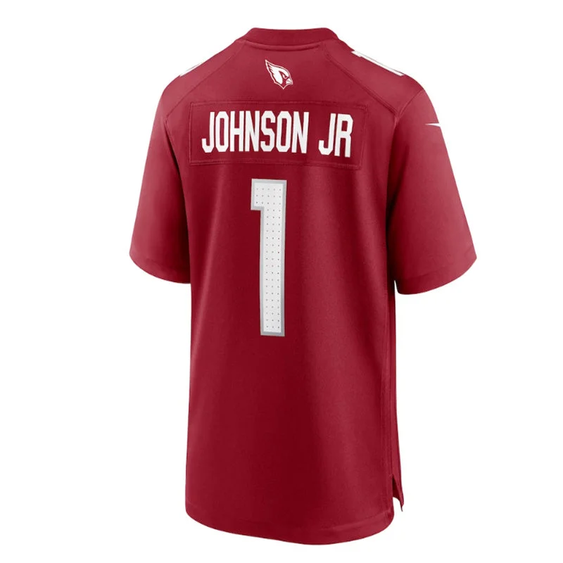 A.Cardinal #1 Paris Johnson Jr. 2023 Draft First Round Pick Game Jersey - Cardinal Stitched American Football Jerseys