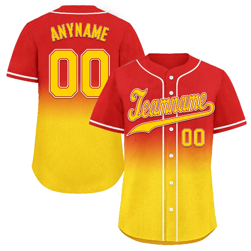 Custom Red Yellow Fade Fashion Personalized Authentic Baseball Jersey BSBJ01-D0a70d7