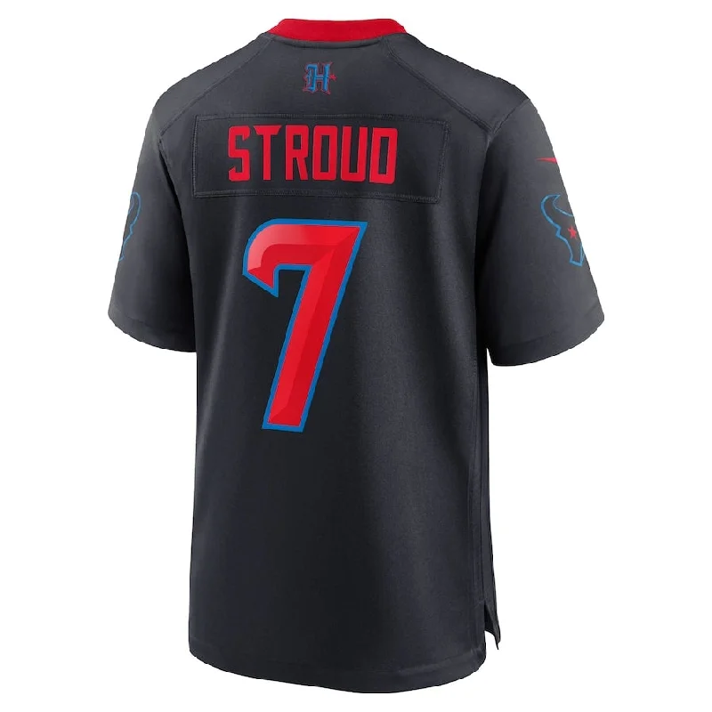 H.Texans #7 C.J. Stroud 2nd Alternate Game Jersey - Navy American Football Jerseys